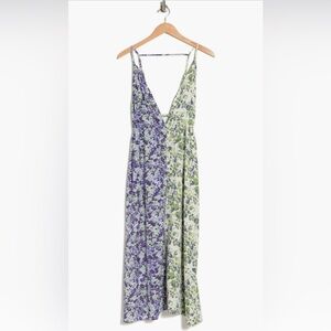 NWT STITCHDROP Ditsy Floral Colorblock Dress